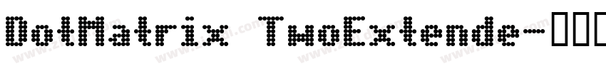 DotMatrix TwoExtende字体转换